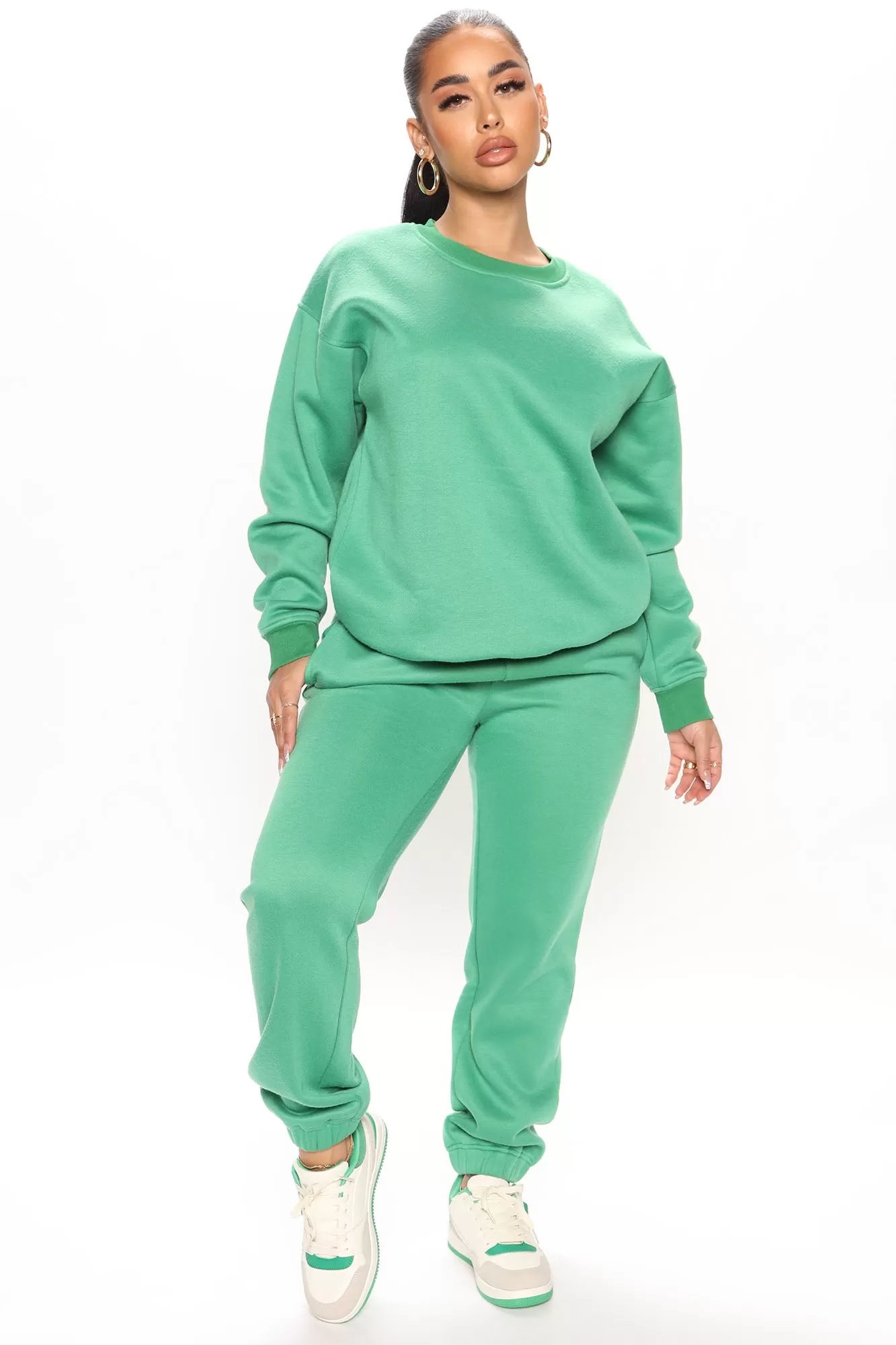 1 800 Smile Happy Face Sweatshirt - Kelly Green