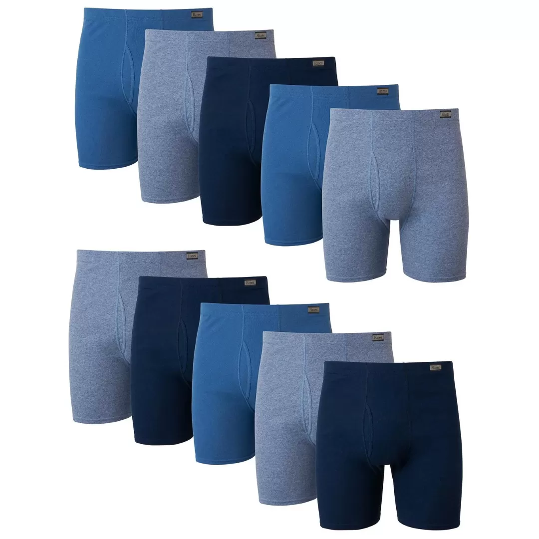 10-Pack Hanes Men's Comfort Soft Super Value Boxer Briefs (various)