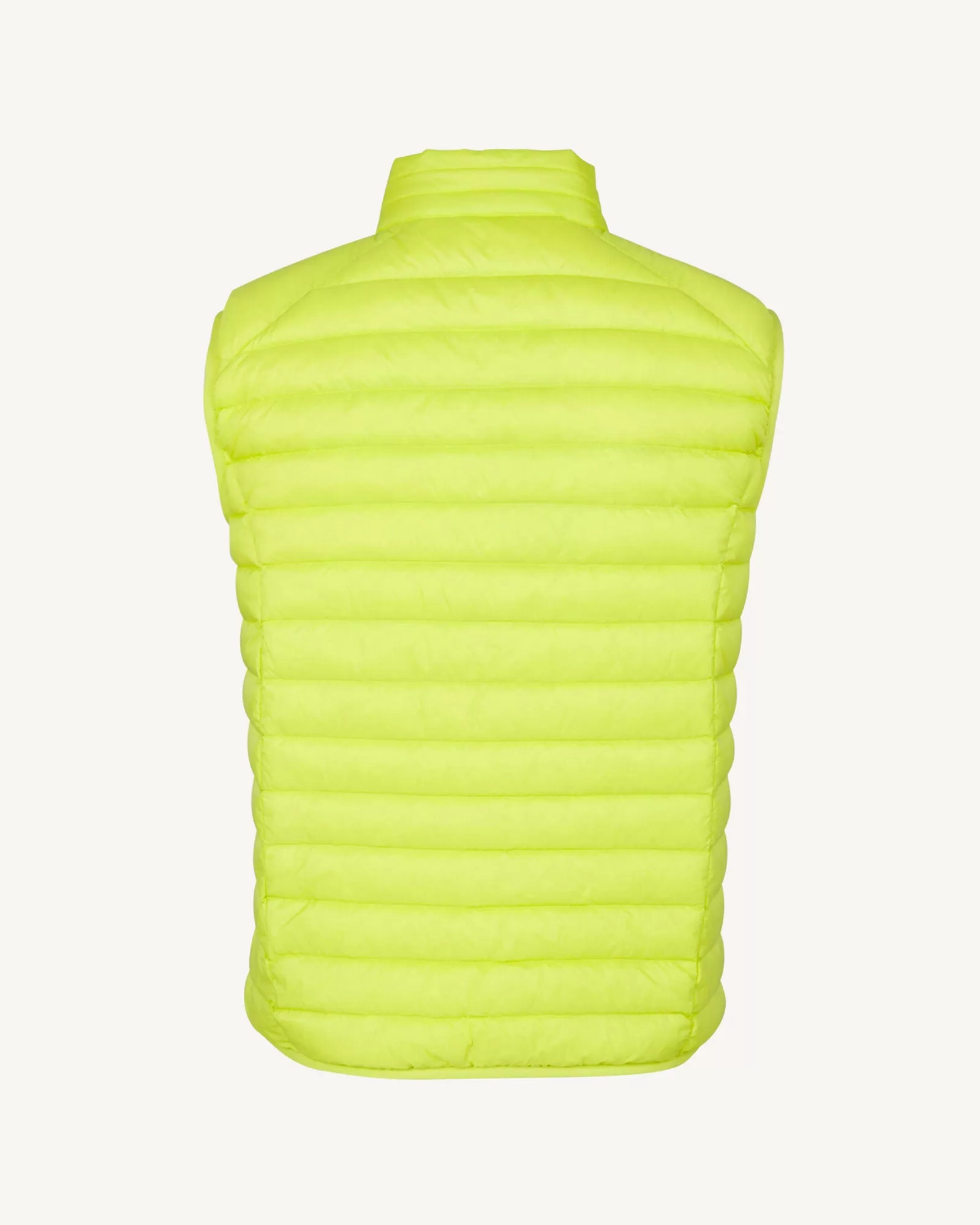 Acid green Tom sleeveless puffer jacket