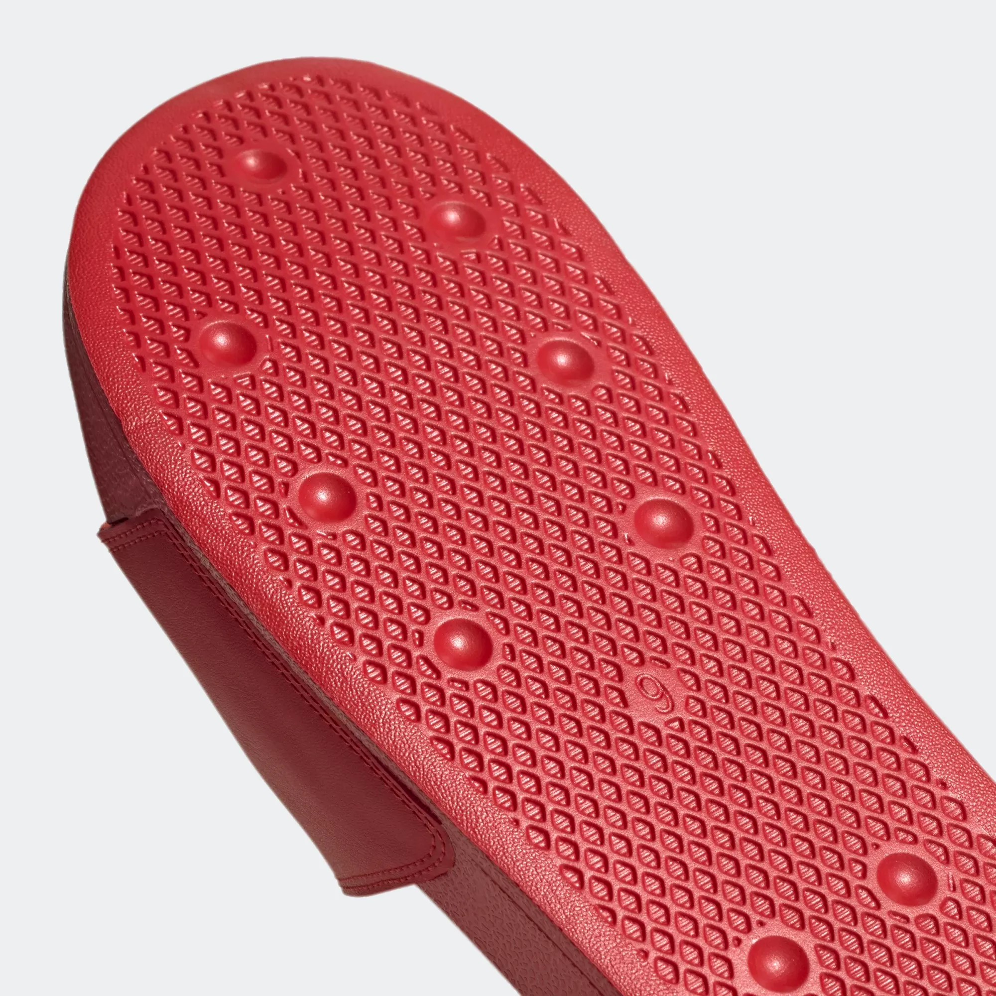 Adidas Adilette Lite Slides - Scarlet / Cloud White / Scarlet