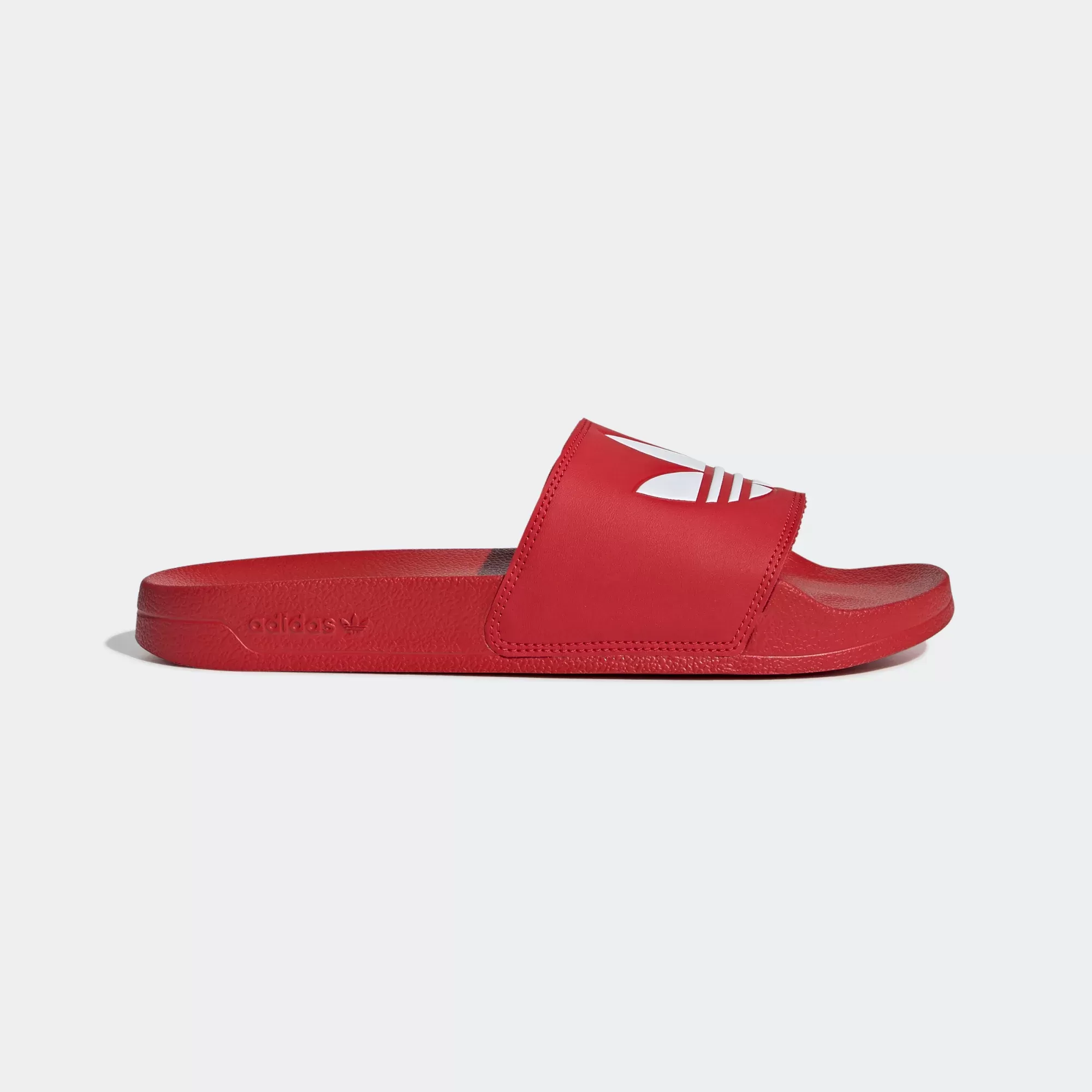 Adidas Adilette Lite Slides - Scarlet / Cloud White / Scarlet