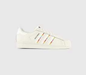 adidas Superstar Trainers Cream Pride