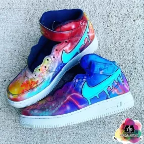 Airbrush Graffiti Shoe Design