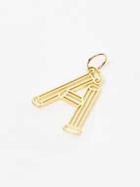 Aries Column 'A' Earring - Gold