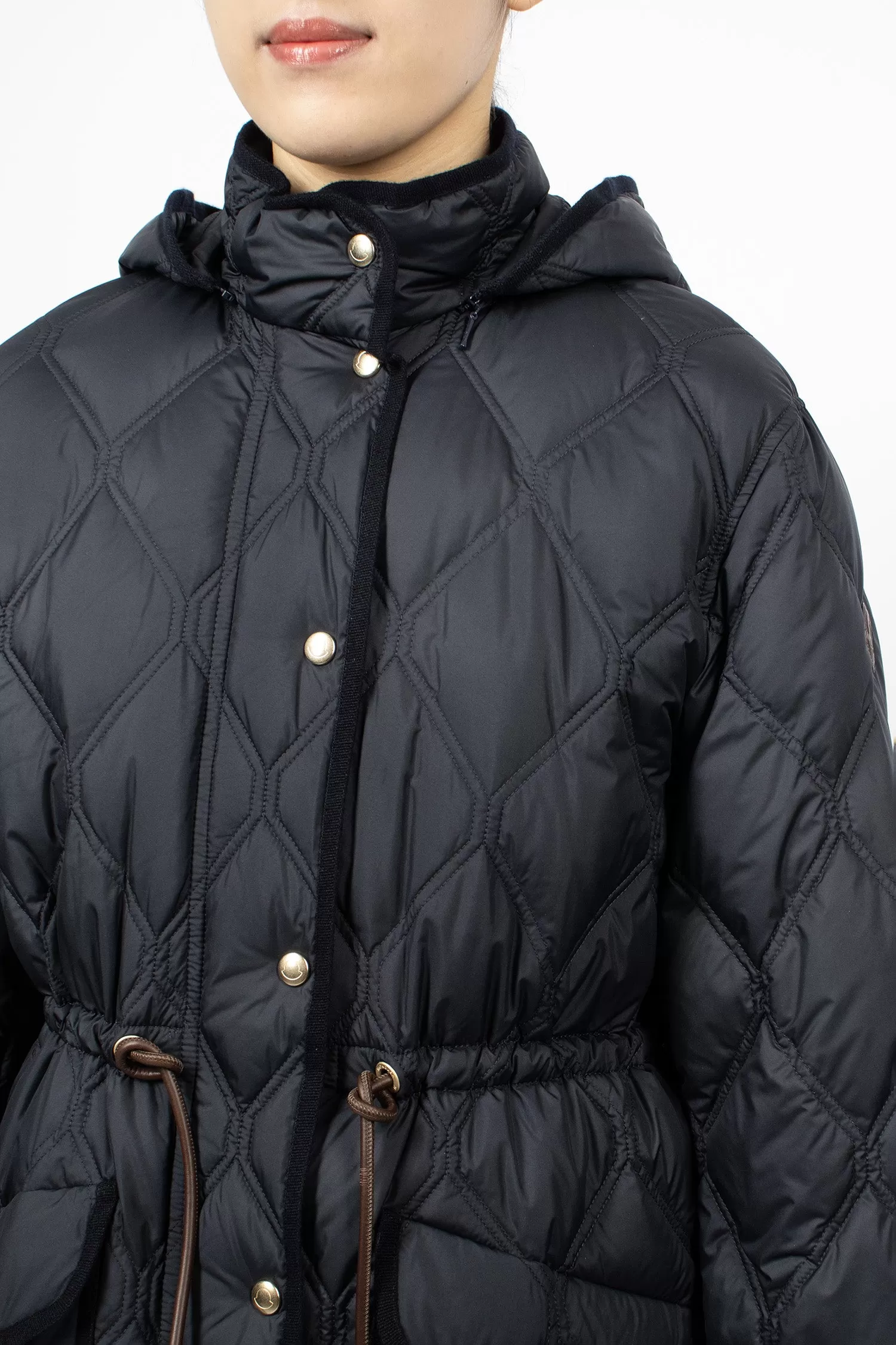 Ars Short Down Jacket Navy Blue