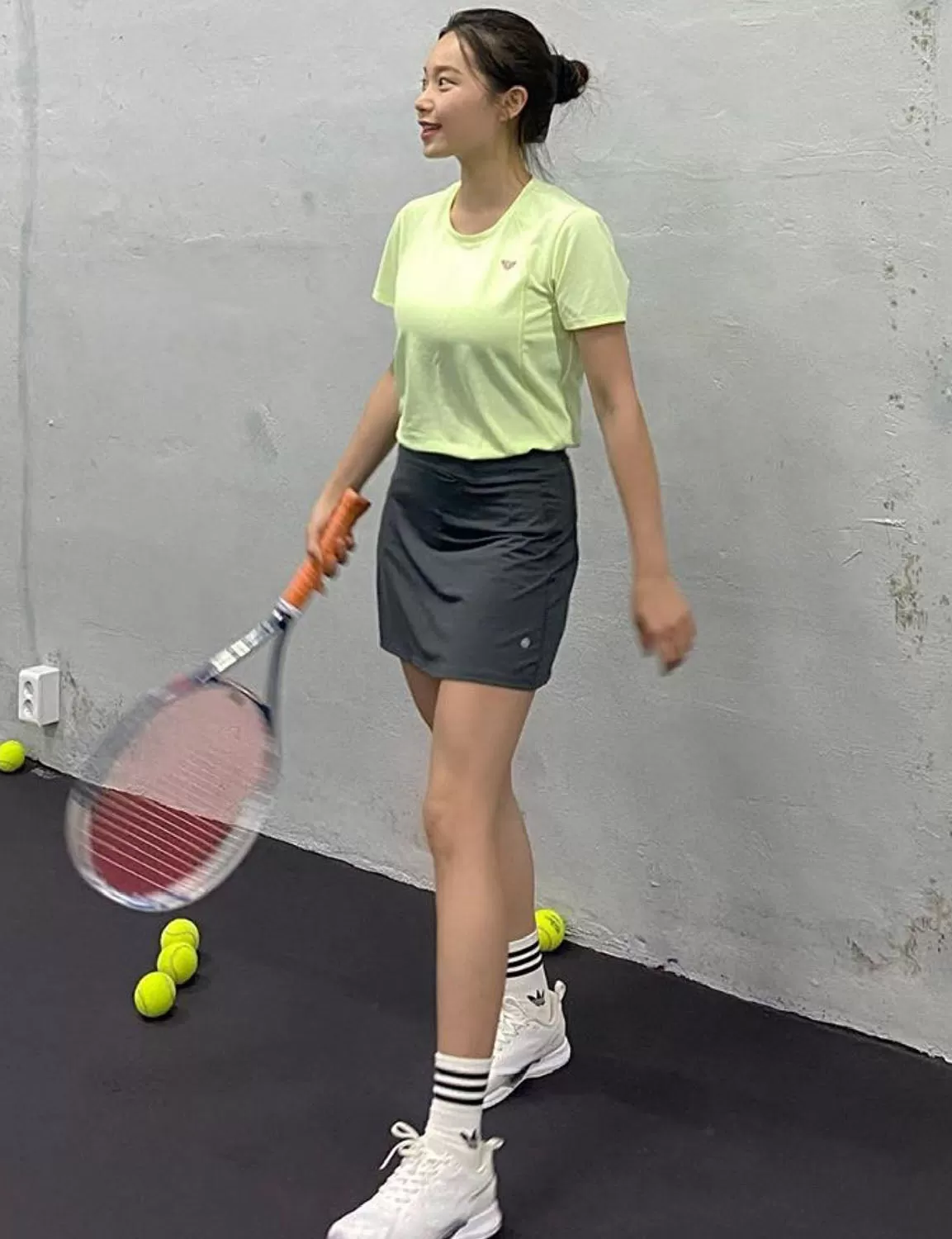 Athletic Tennis Golf Skort with Pockets Shorts shadowcharcoal ins