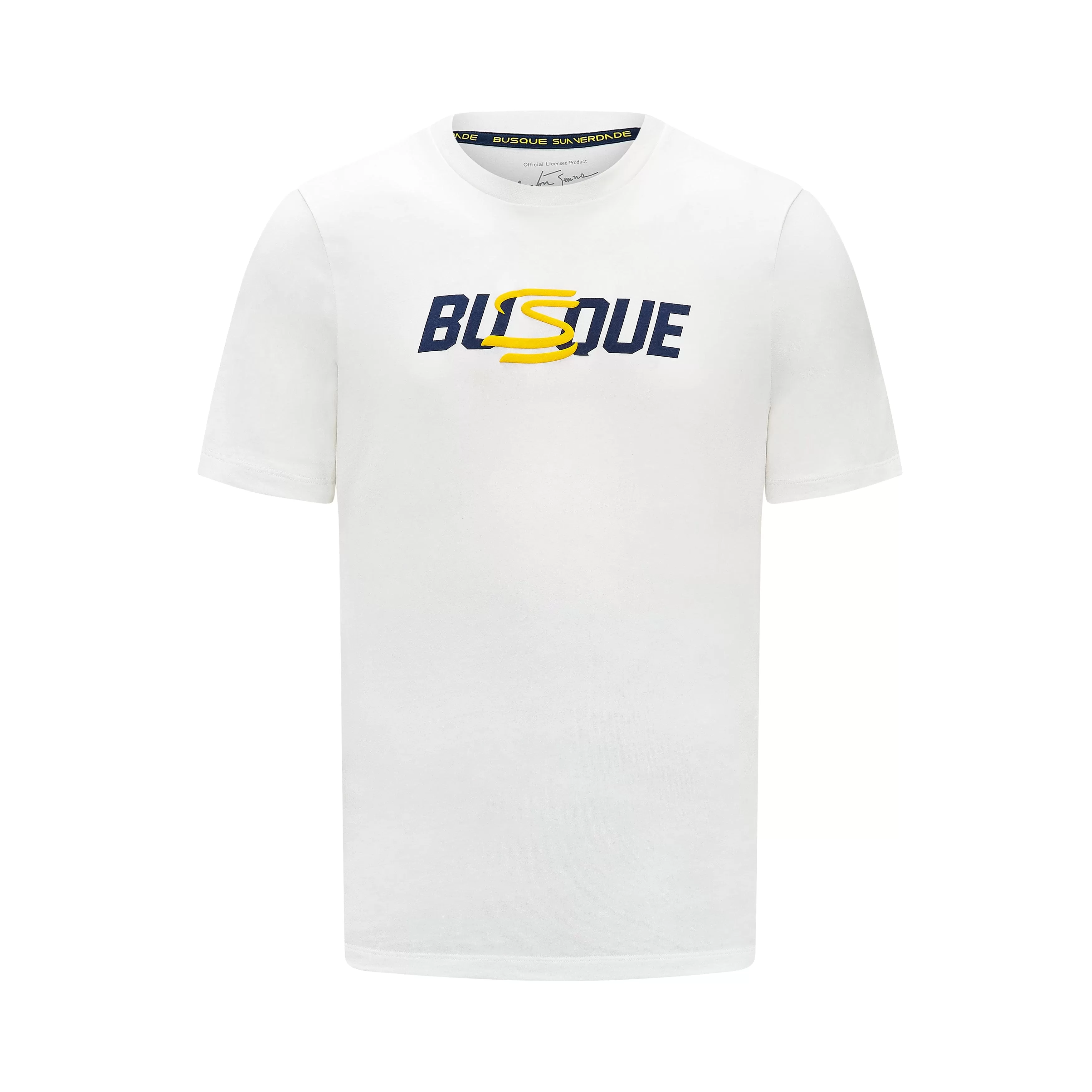 Ayrton Senna Men's "Busque" T-Shirt - Navy/White