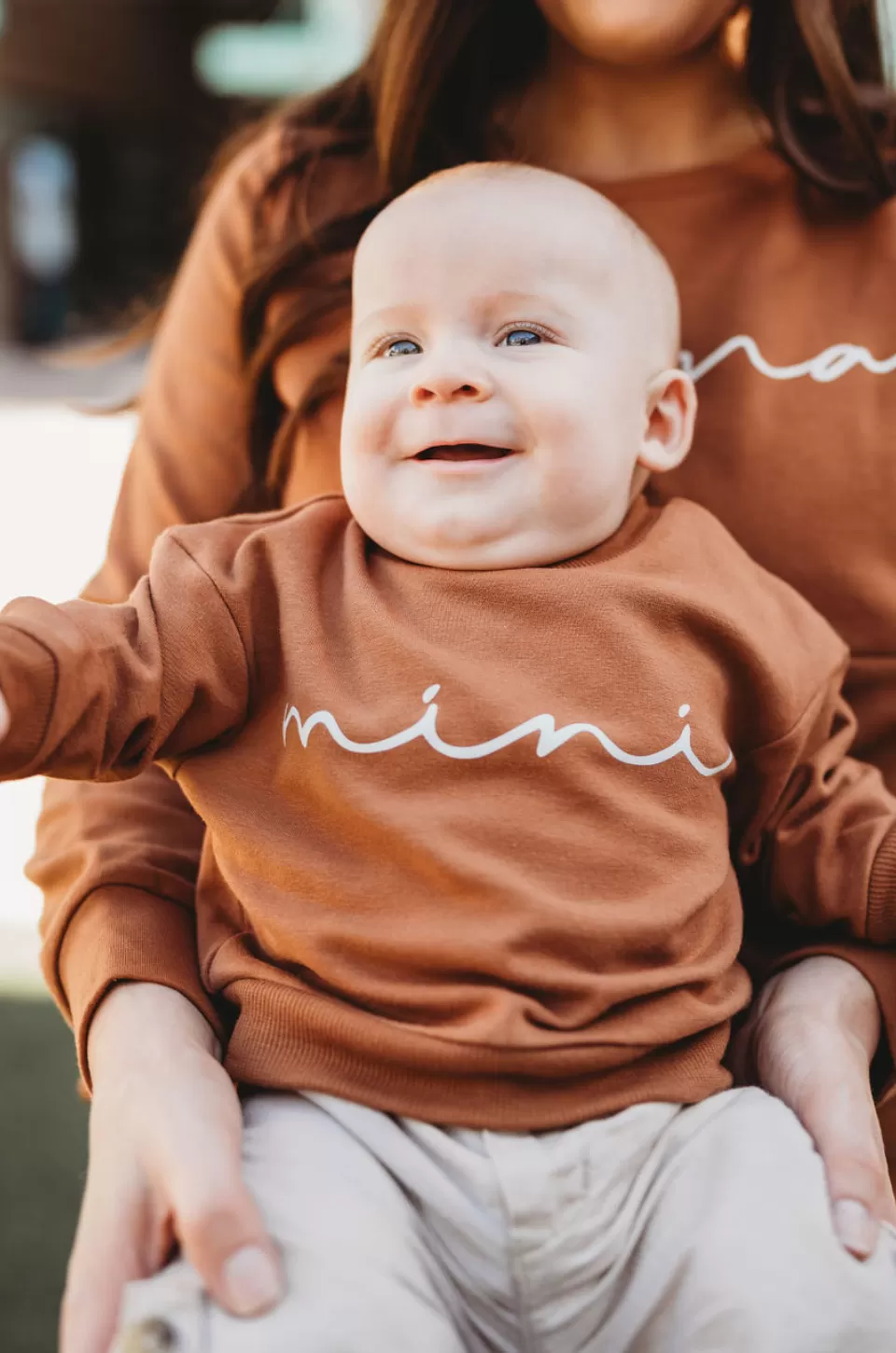 Baby & Toddler "MINI" Sweatshirt- Camel Brown