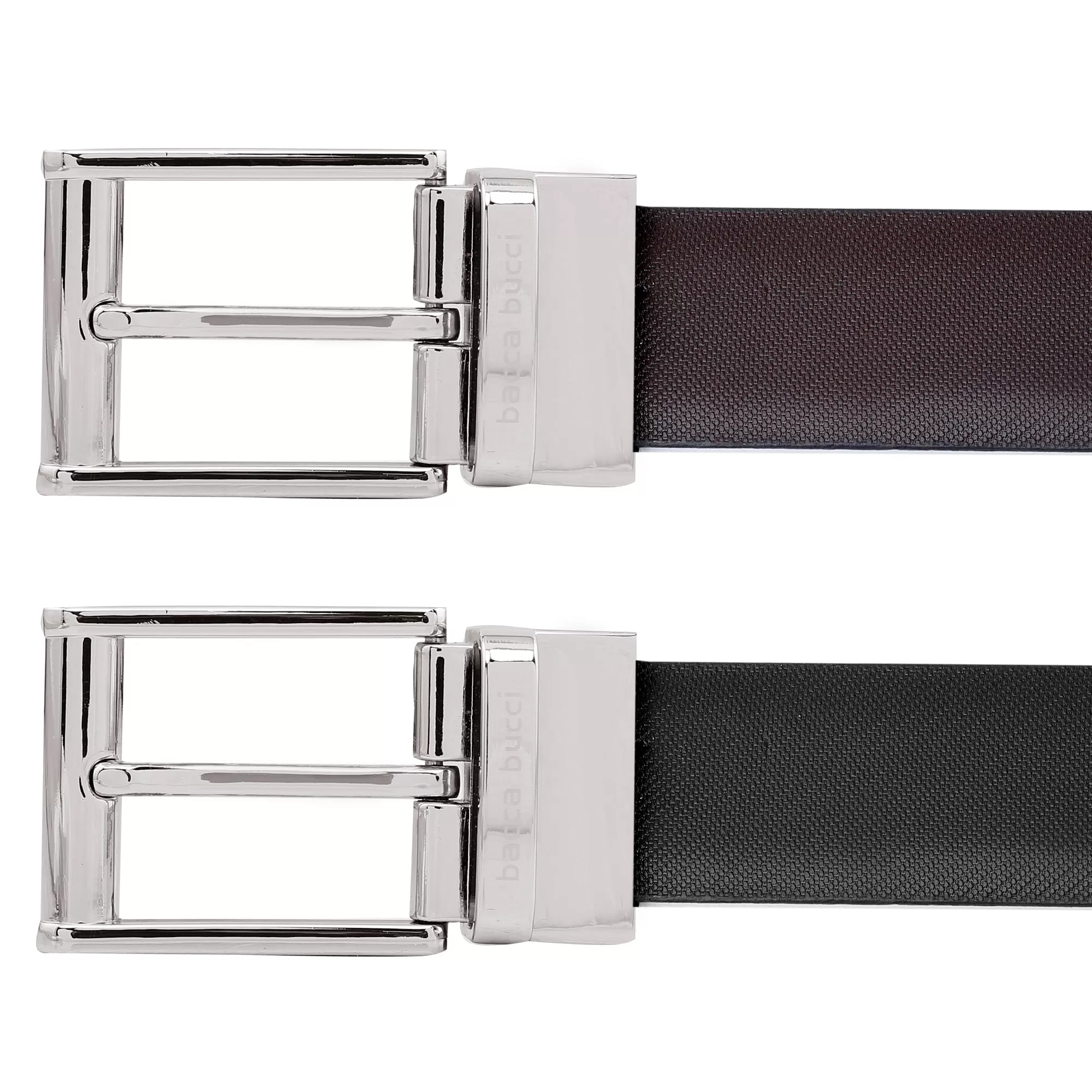 Bacca Bucci 35 MM Nickle Free Reversible-Clamp Belt-Buckle with Branding (Buckle only)