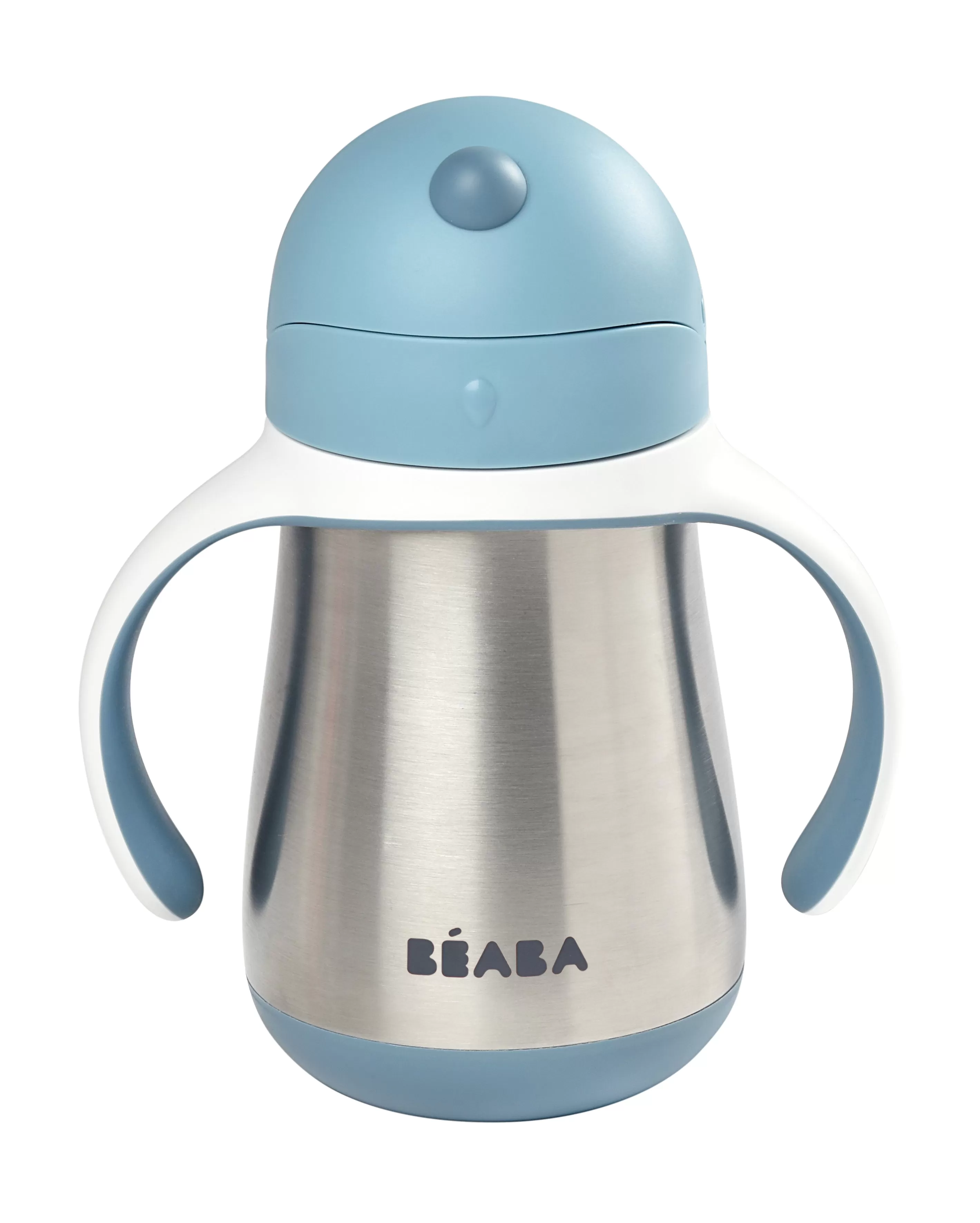 Beaba Stainless Steel Straw Cup - Blue