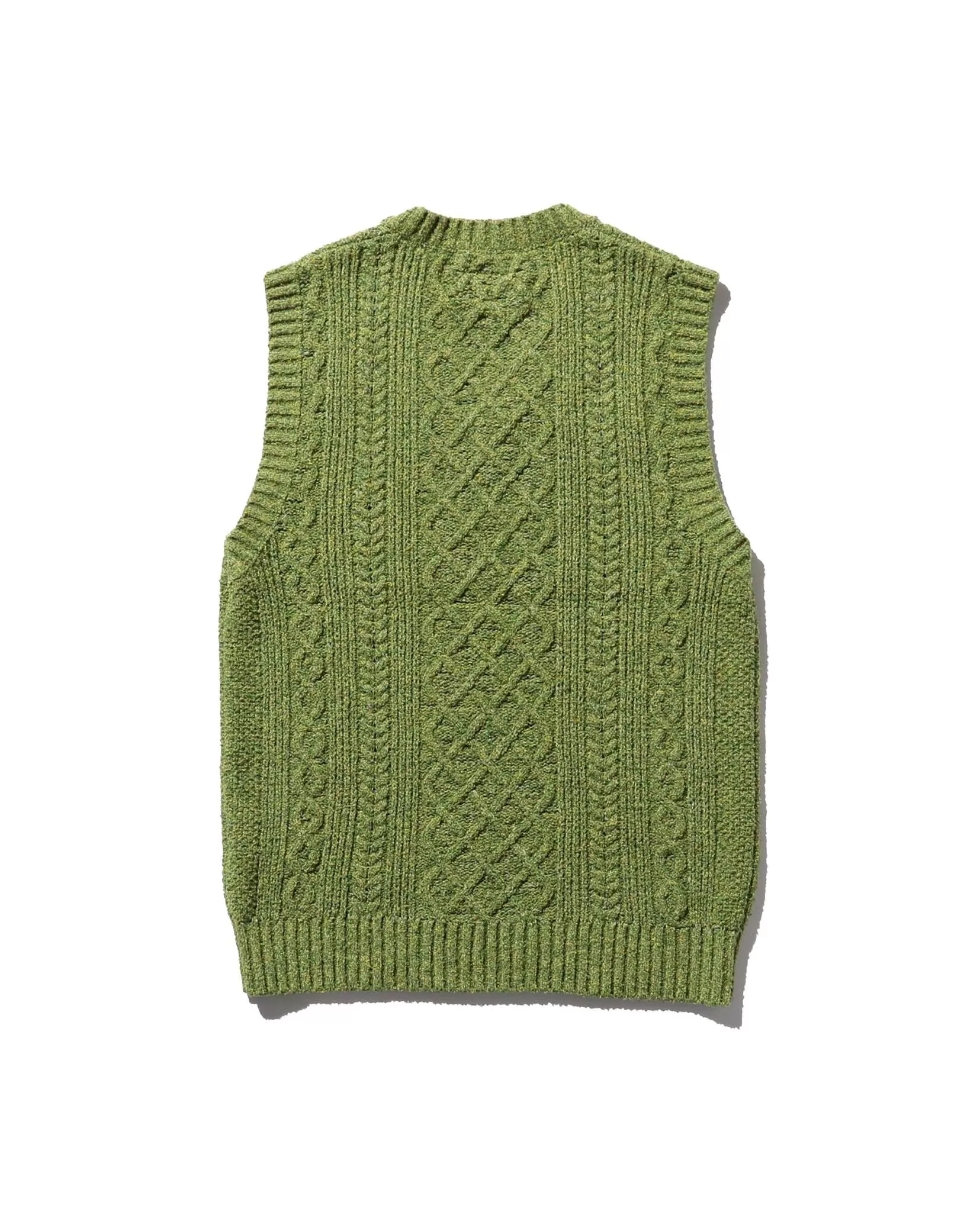 Beams Plus Cotton Linen Vest Alan Pattern