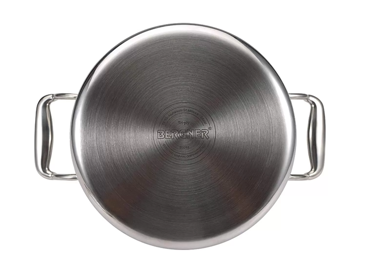 Bergner Hitech Prism Triply Stainless Steel Non Stick Casserole