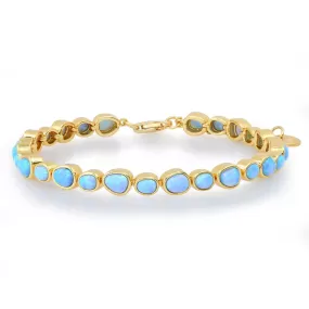 Bezel Set Opal Tennis Bracelet