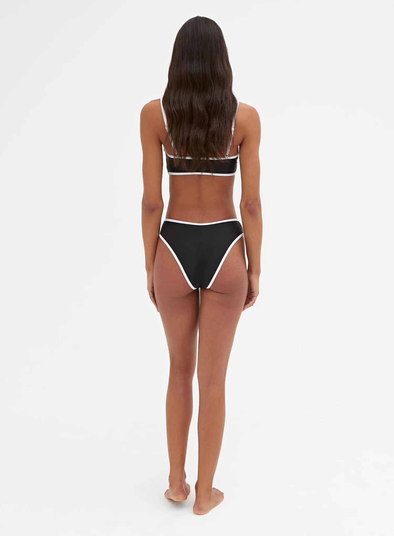 Black Contrast Trim Bikini Bottom – Calli