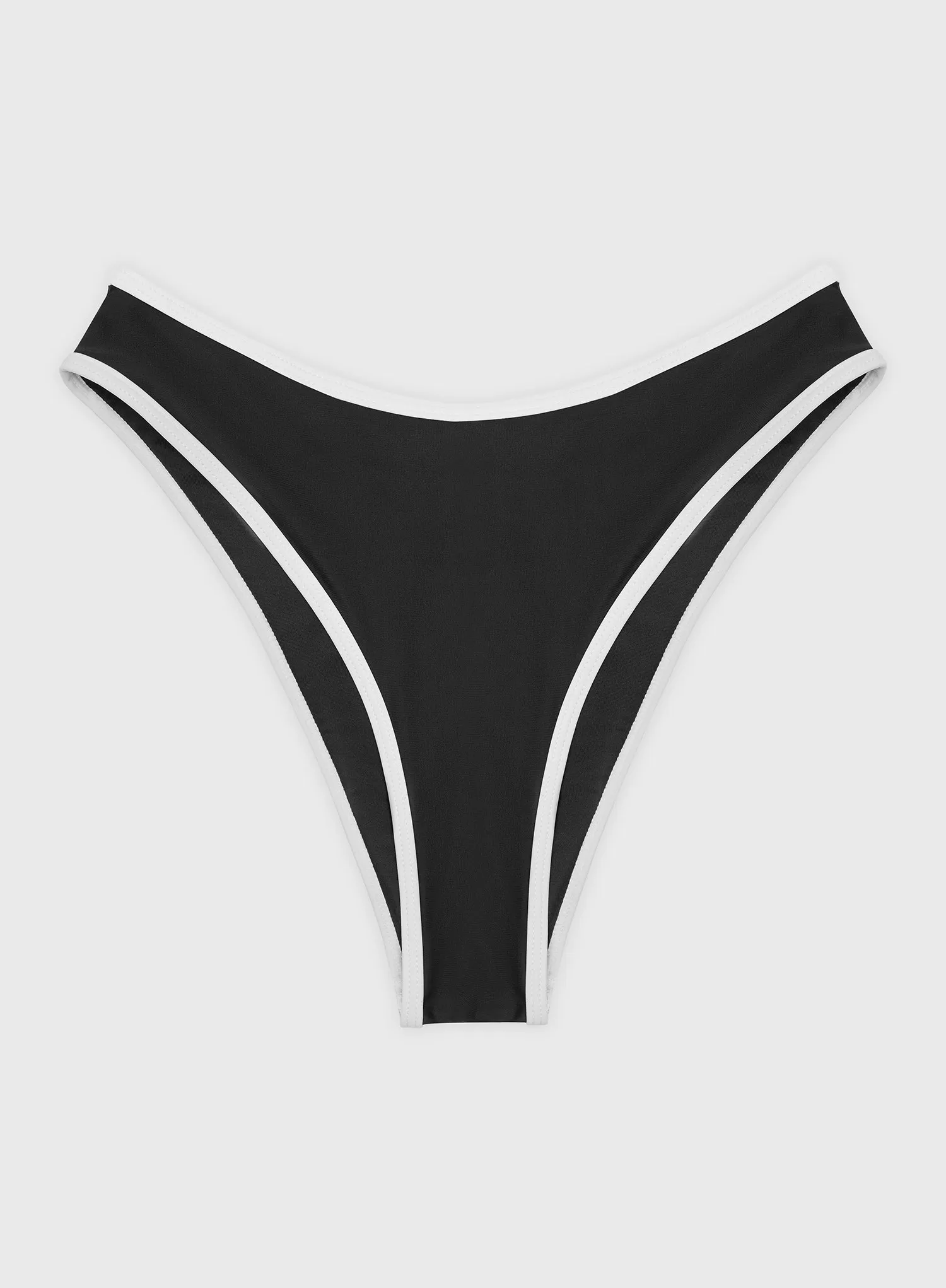 Black Contrast Trim Bikini Bottom – Calli