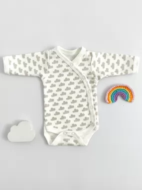 Bodysuit, Silver Cloud, Premium 100% Organic Cotton