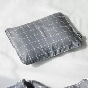 Borny Air Pillow Newborn Pillowcase Grey Plaid