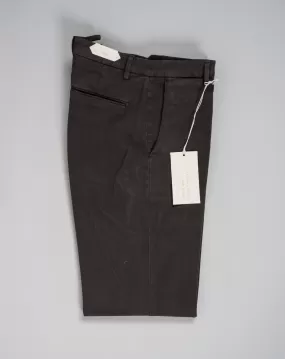 Briglia Garment Dyed Cotton Chinos / Dark Brown