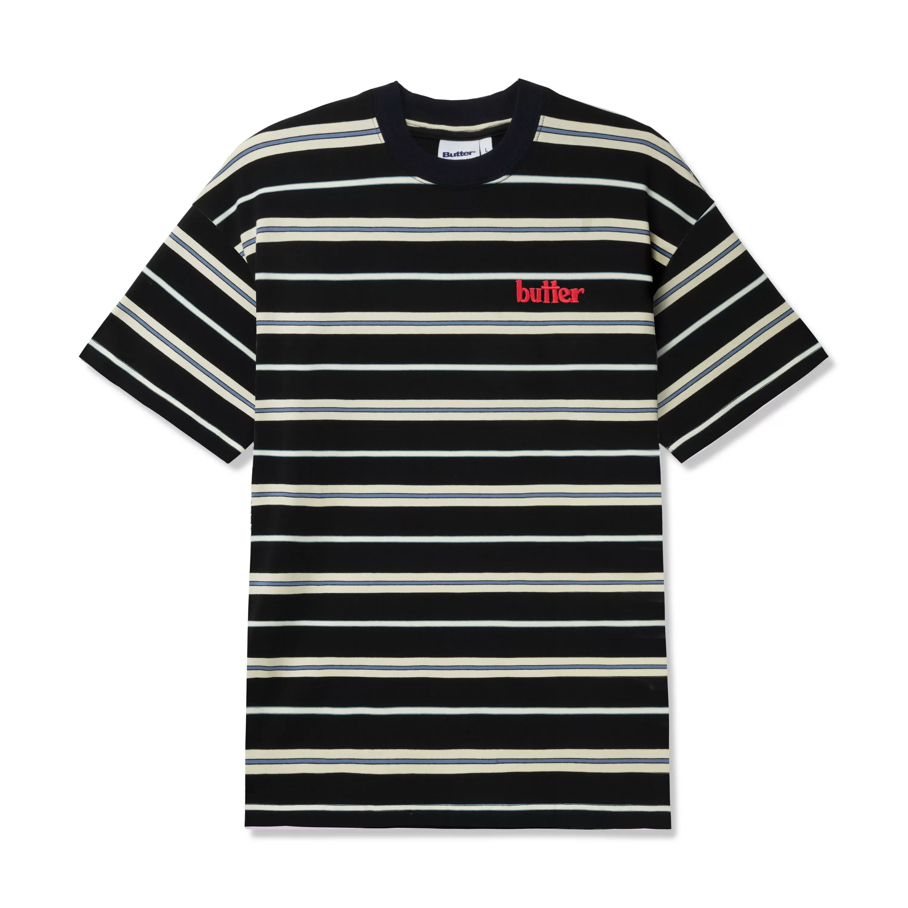 Bryce Stripe Tee, Black