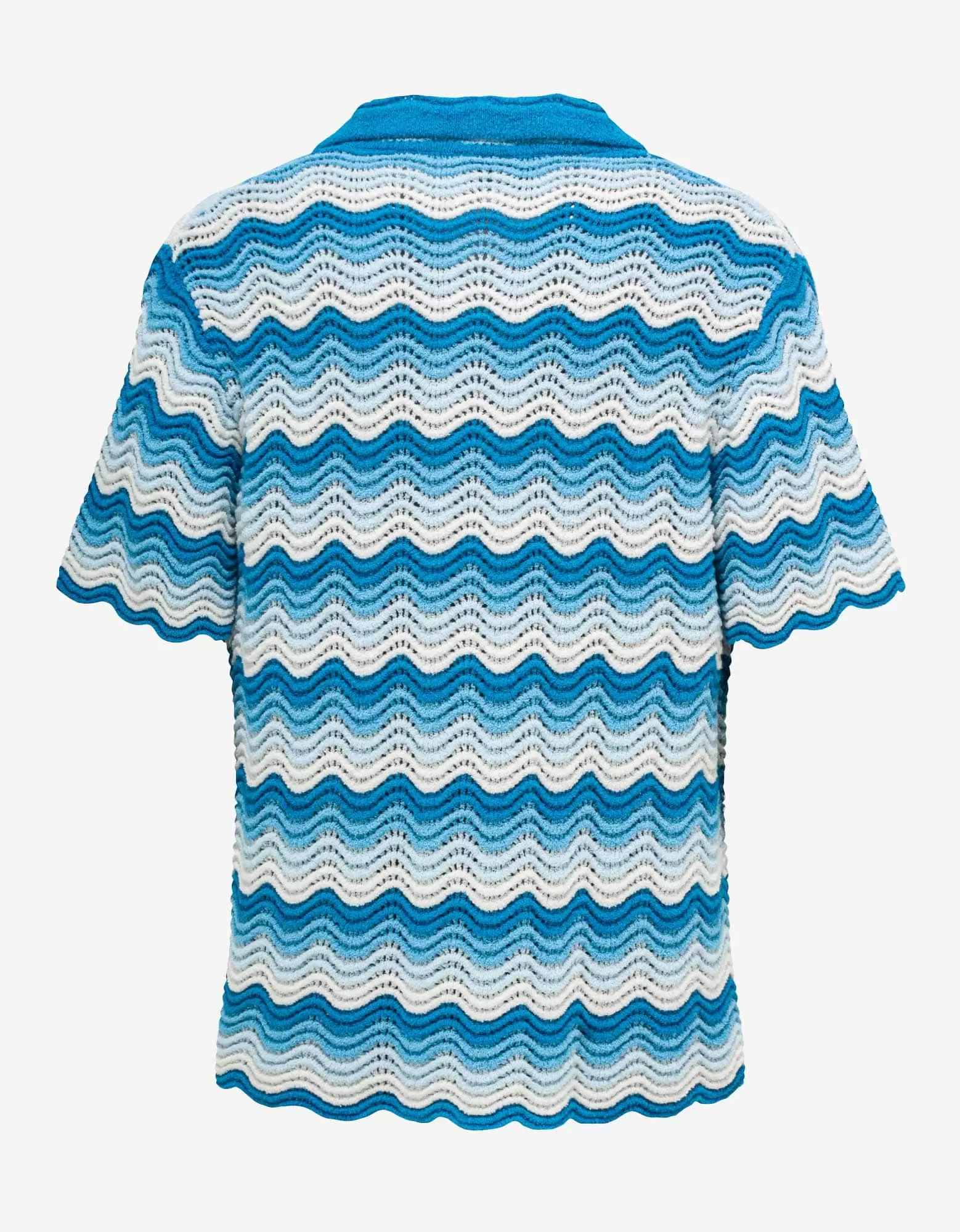 Casablanca Blue Wavy Gradient Shirt