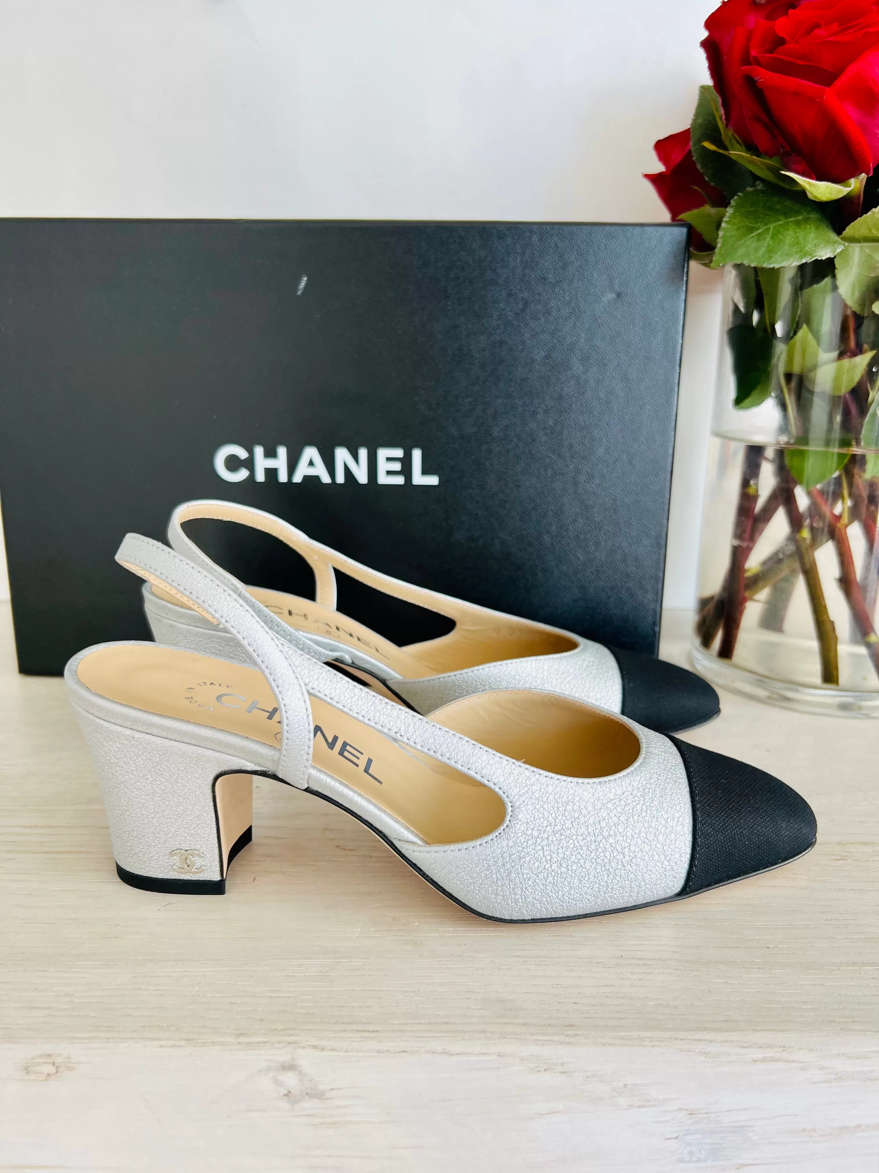 Chanel Slingback Heels