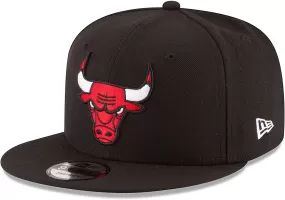 Chicago Bulls Basketball NBA New Era 9Fifty Black Snapback New Era Hat Cap