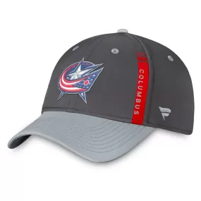 Columbus Blue Jackets Fanatics Branded Authentic Pro Home Ice Flex Hat - Charcoal/Gray