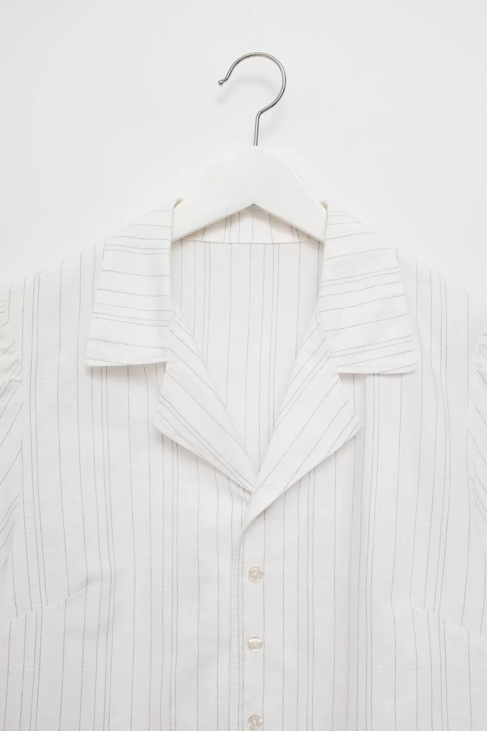 CROP PINSTRIPE VINTAGE SHIRT