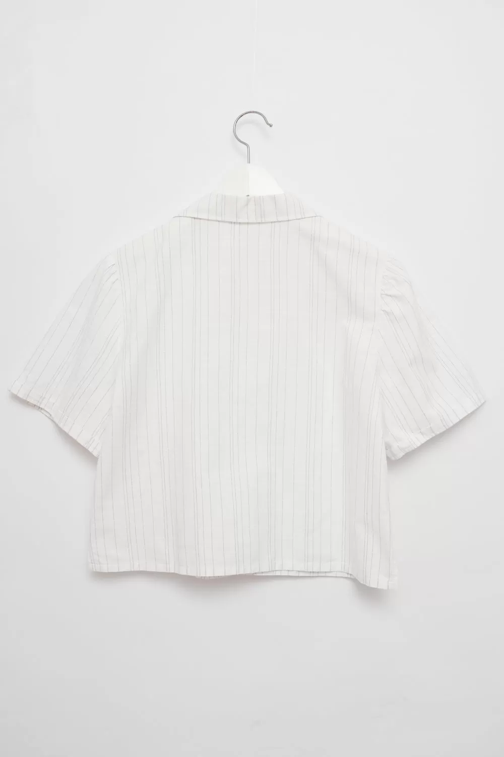 CROP PINSTRIPE VINTAGE SHIRT