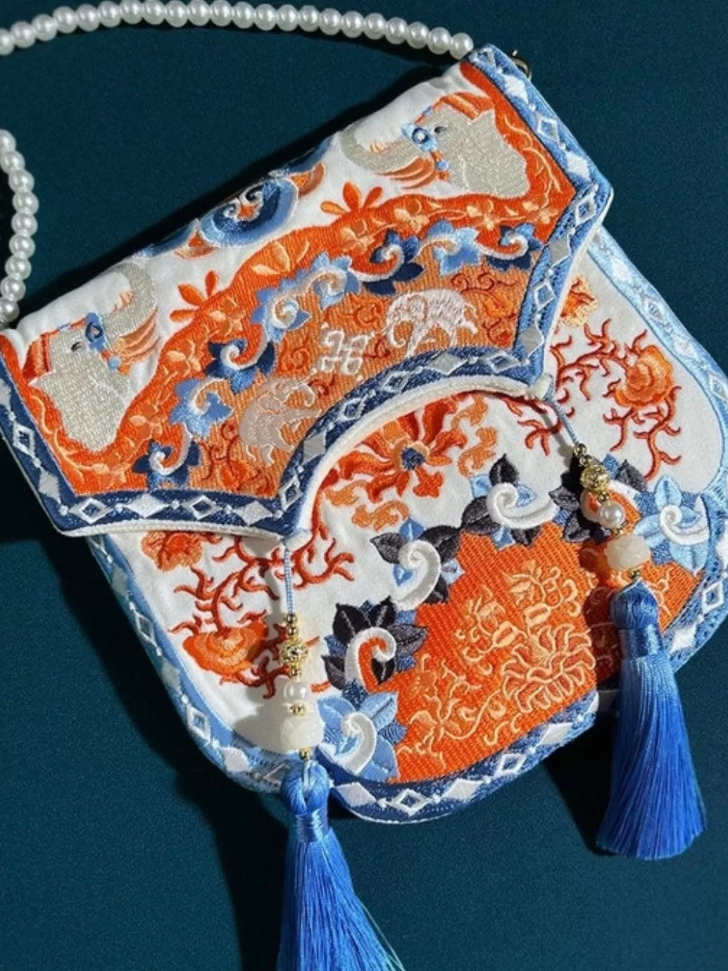 Crossbody Bag for Hanfu & Cheongsam - Ivory