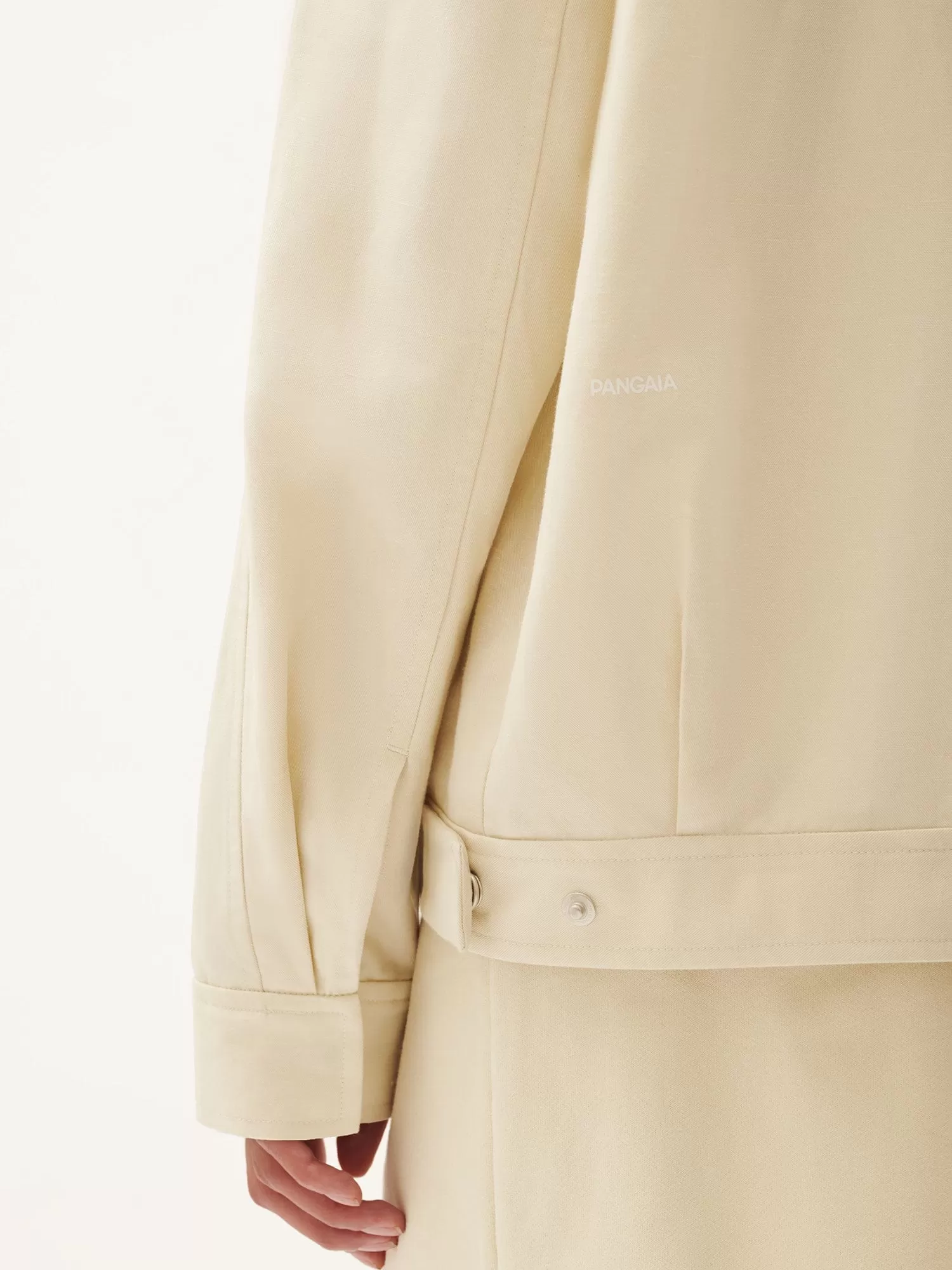 DNA Cotton Linen Harrington Jacket—travertine beige