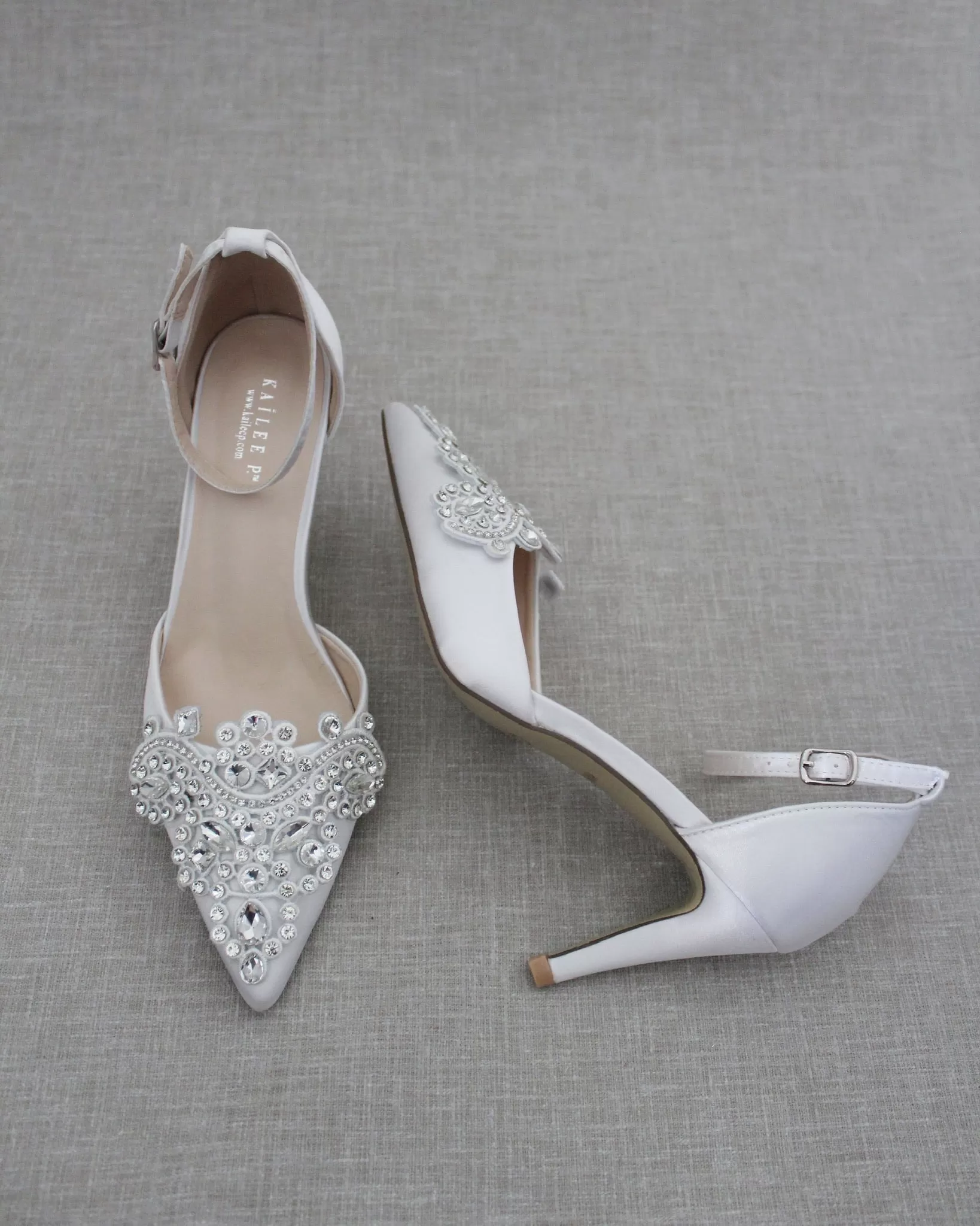 Embellished Rhinestones Wedding Heel