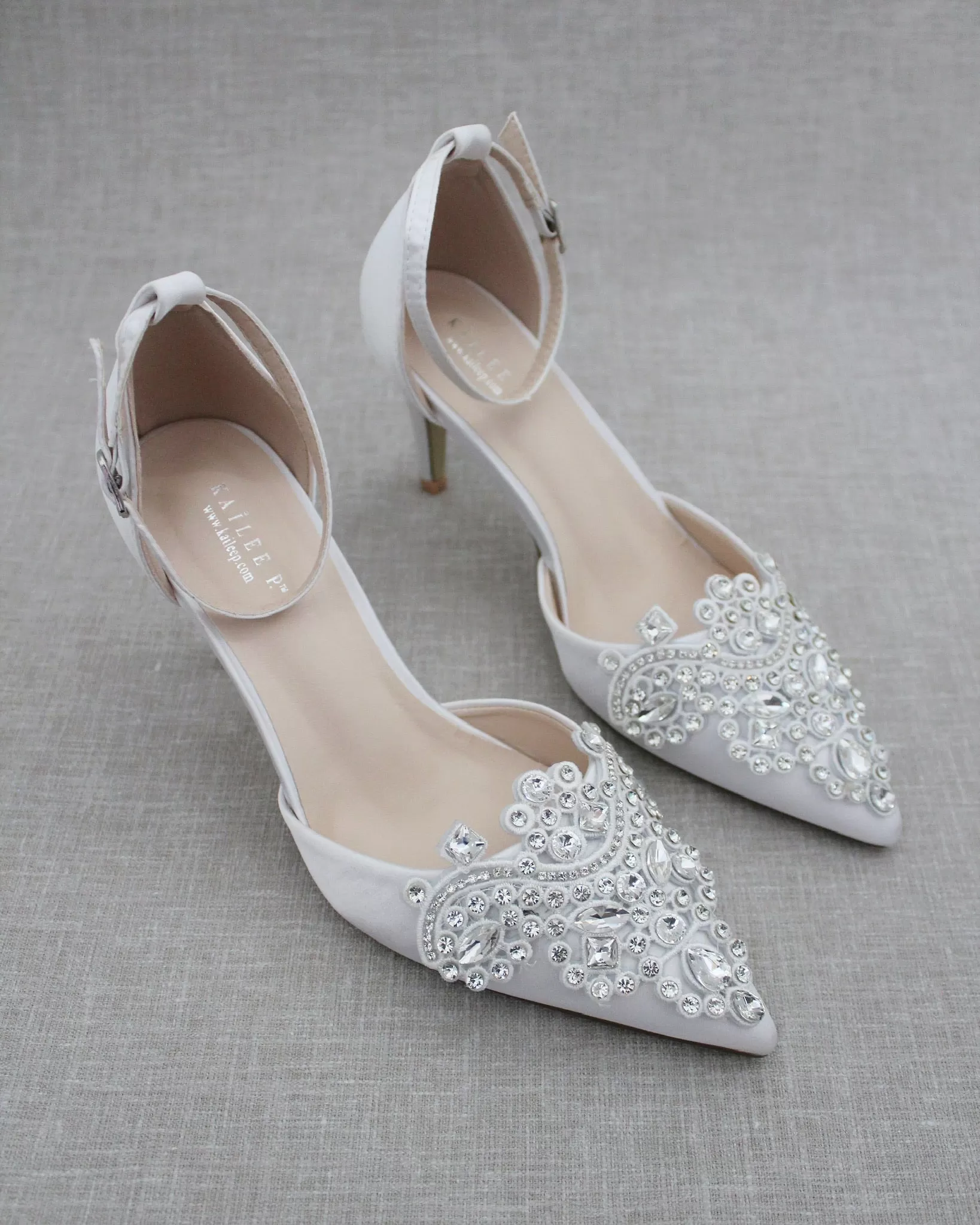 Embellished Rhinestones Wedding Heel