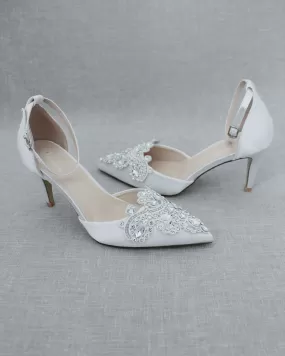 Embellished Rhinestones Wedding Heel