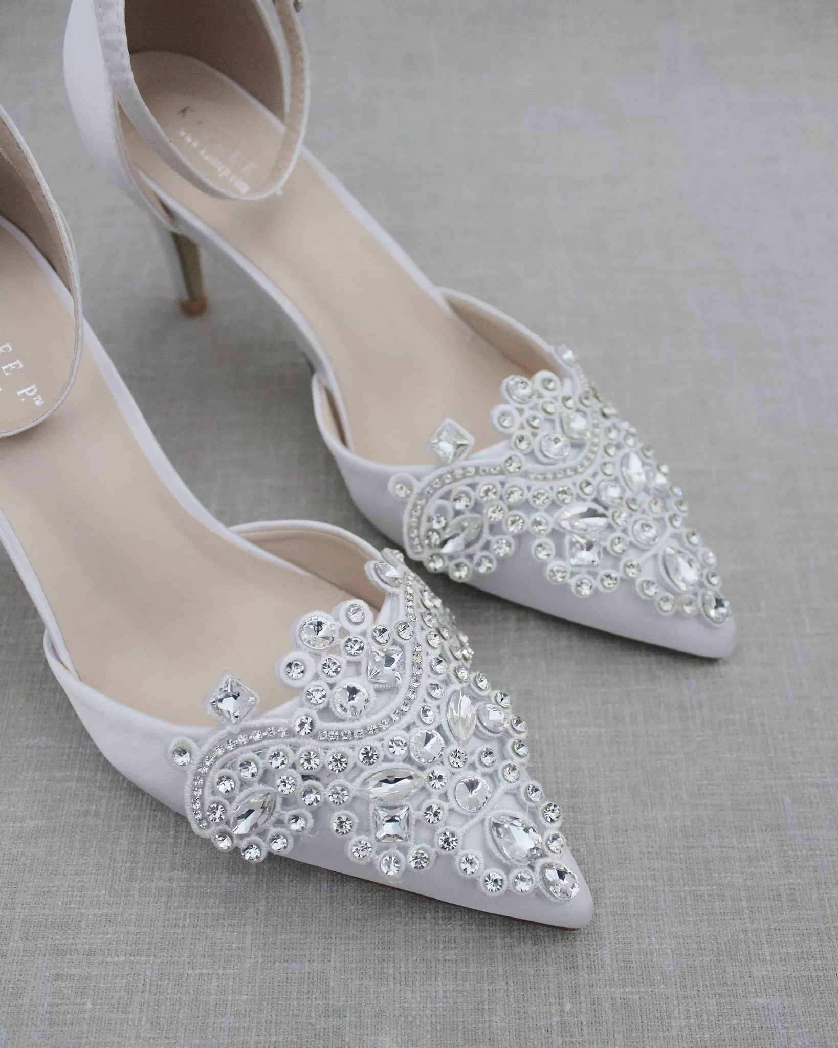 Embellished Rhinestones Wedding Heel