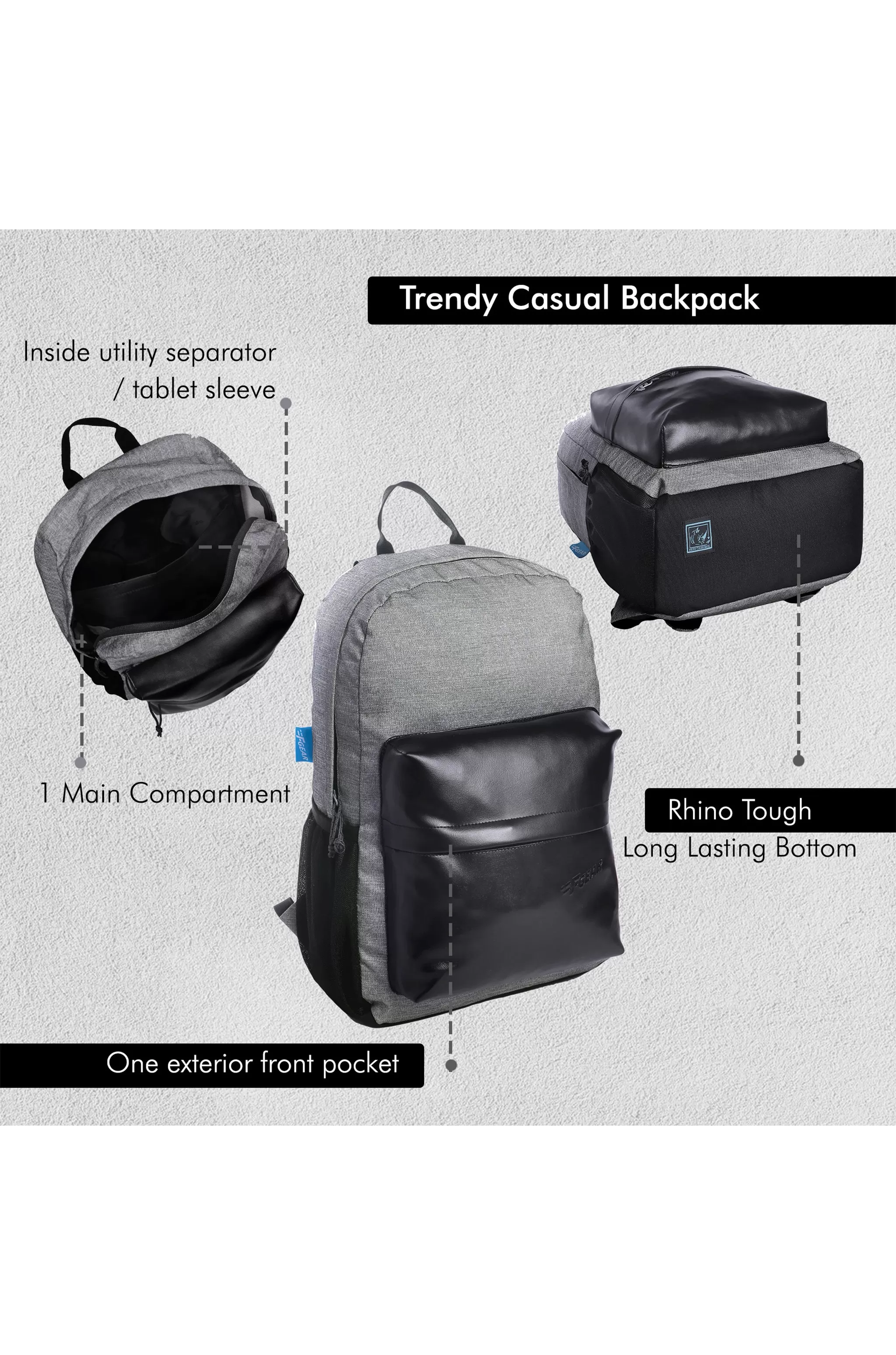 Emprise 23L Melange Grey Black Backpack