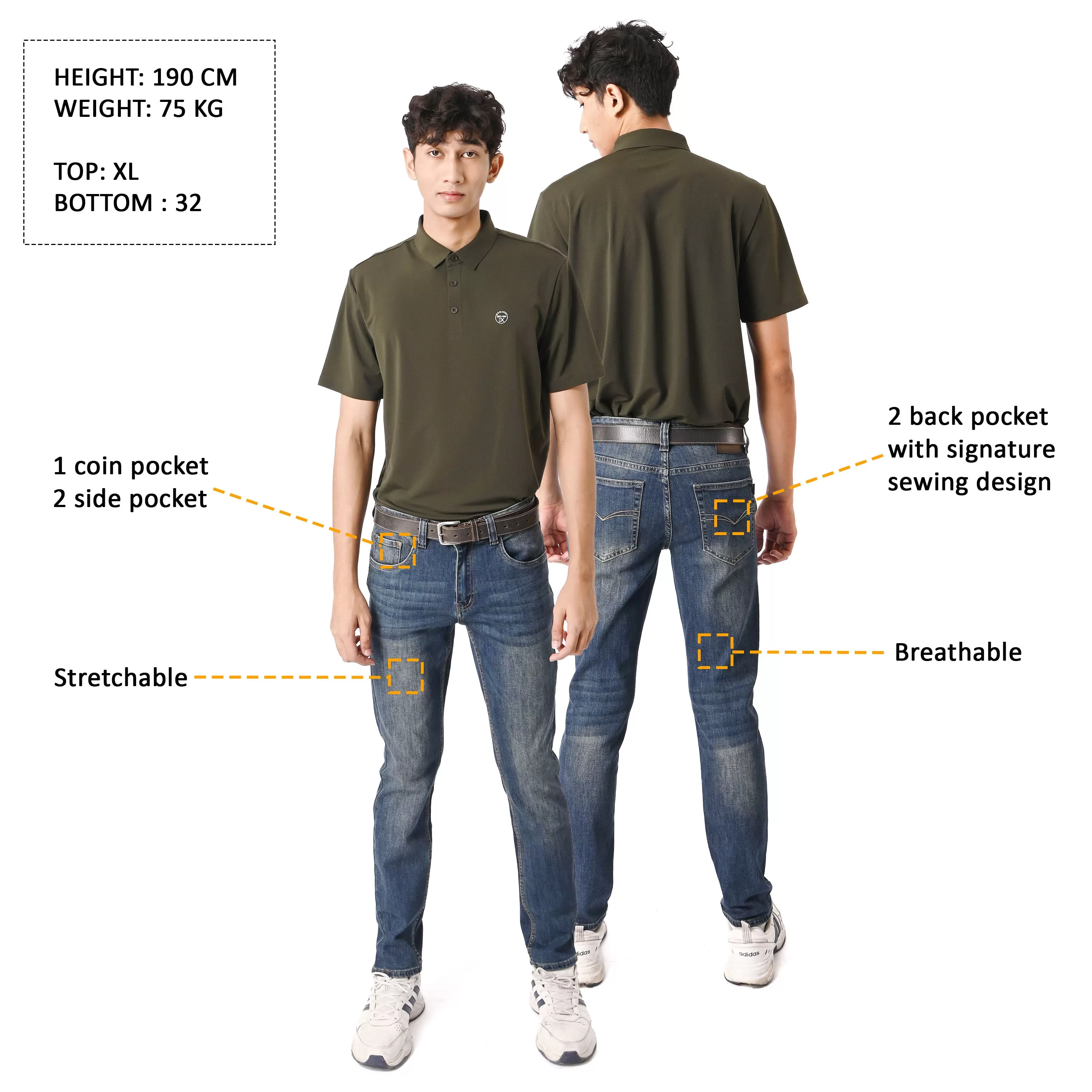 EXHAUST JEANS LONG PANTS [303 SLIM FIT] 1607