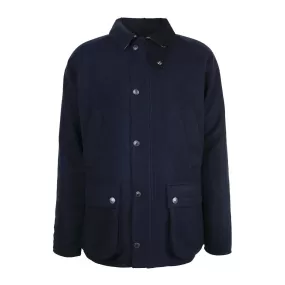 Giubbino Uomo Barbour Bedale Lana Blu