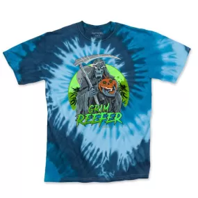 Grim Reefer Blue Tie Dye Tee