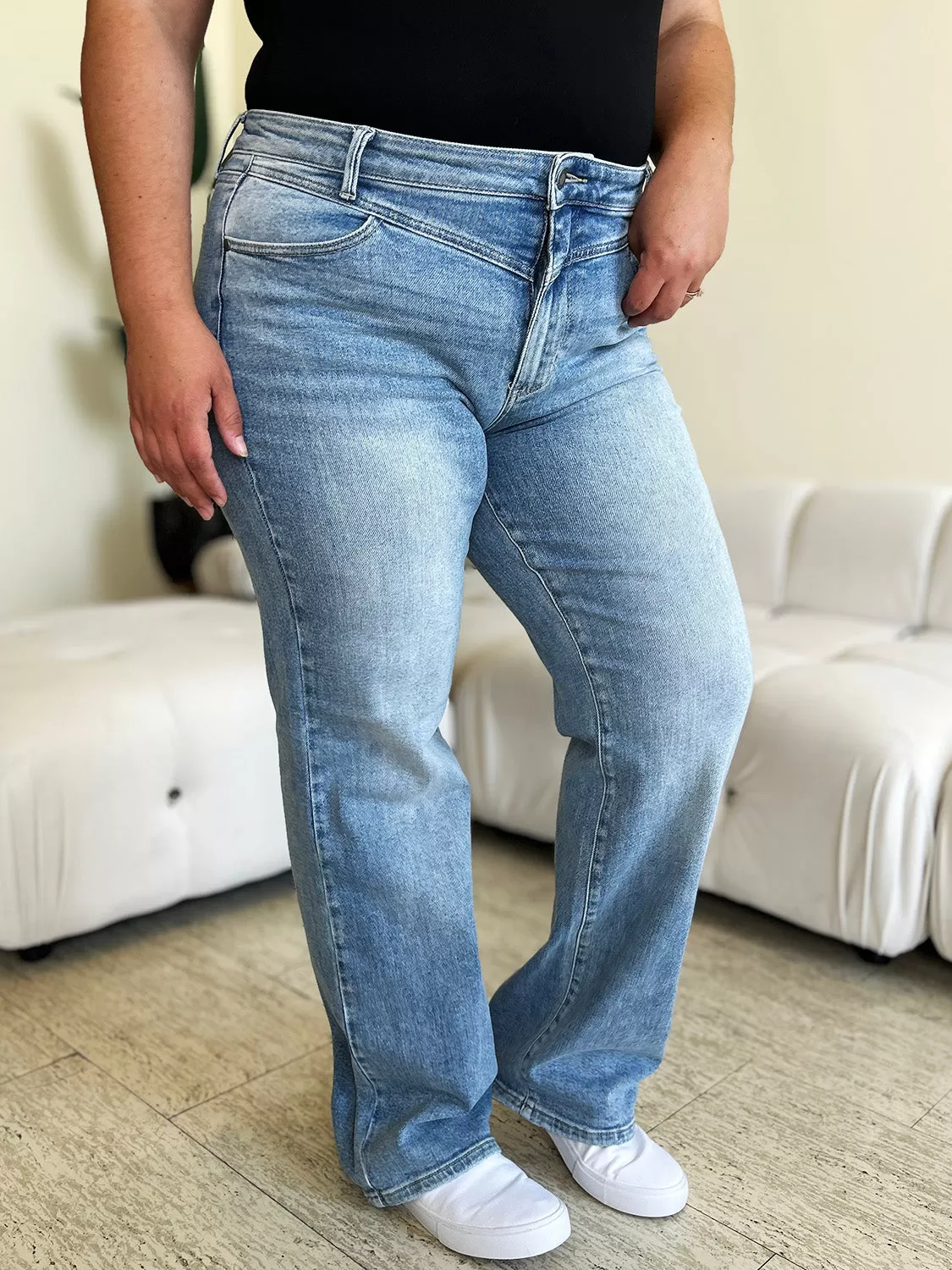 High Waist Wide Leg Jeans (0-24W)