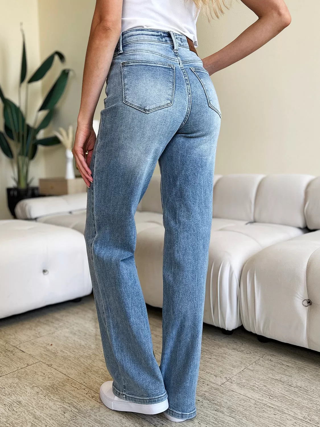 High Waist Wide Leg Jeans (0-24W)