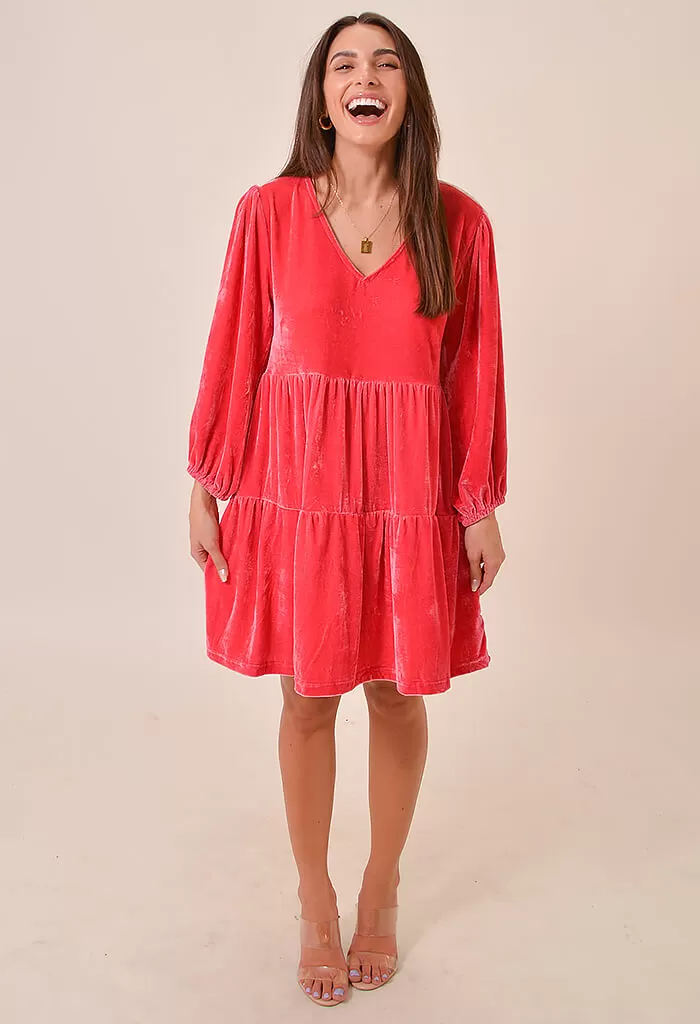 Holly Dress-Raspberry