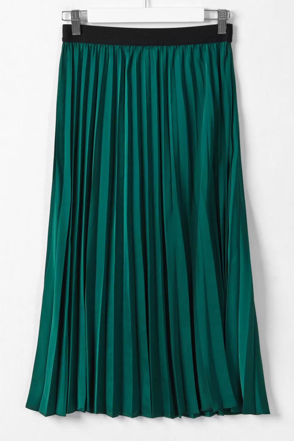 Hopeful Forest Satin Pleated Skirt