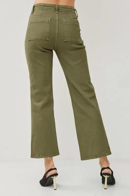 HR Patch Pocket Flare Pants