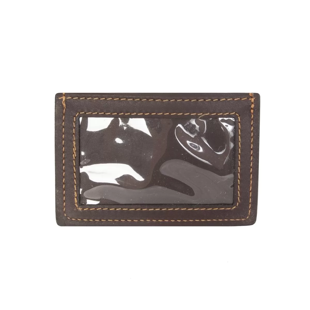 ID Window Money Clip Made in USA HEN-0014-BRN