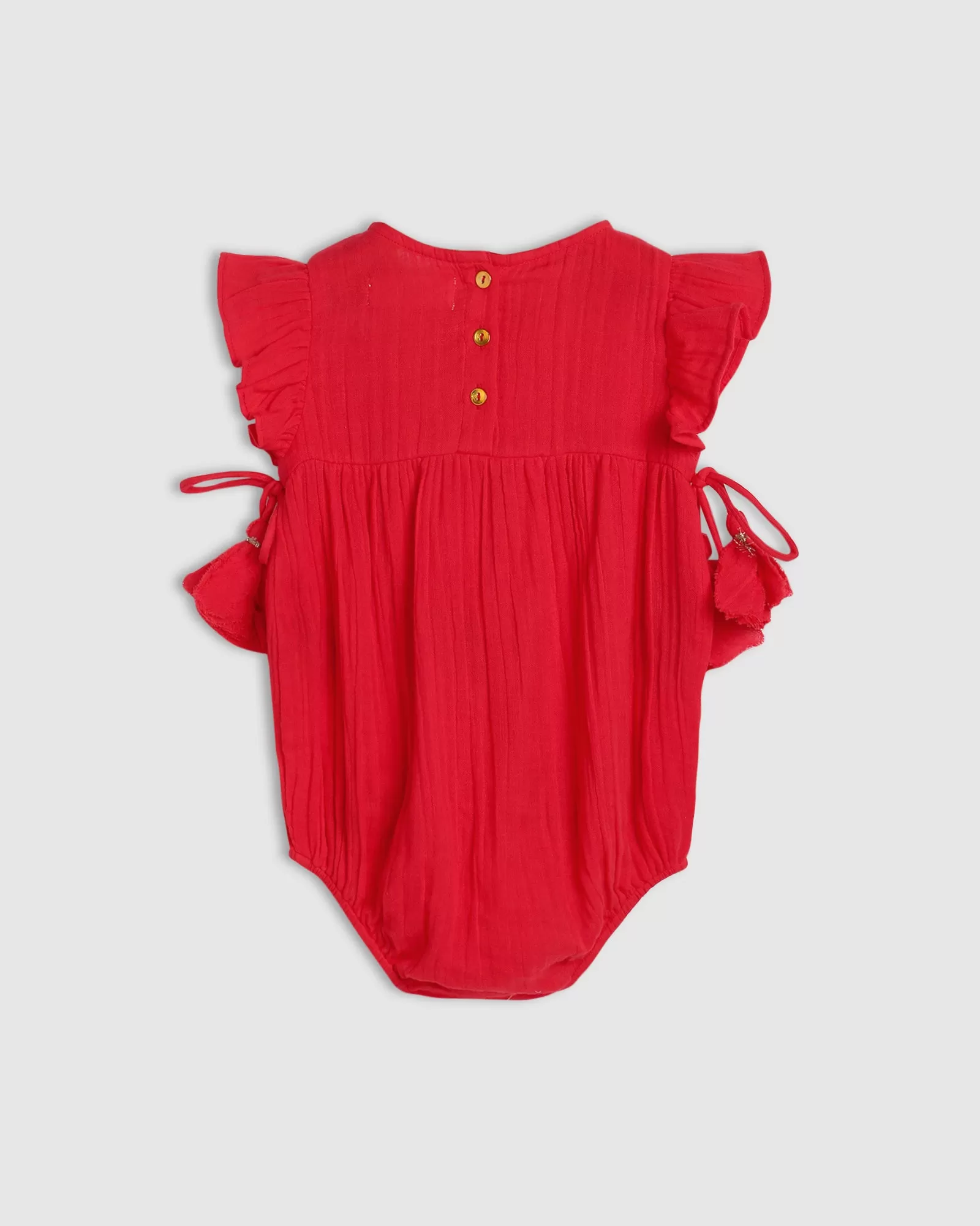 Ivy Playsuit - Red Mistletoe hi