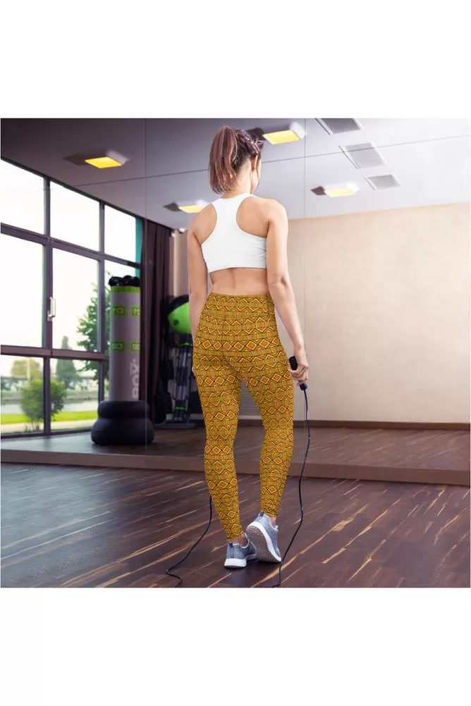 Kente Cloth Yoga Leggings