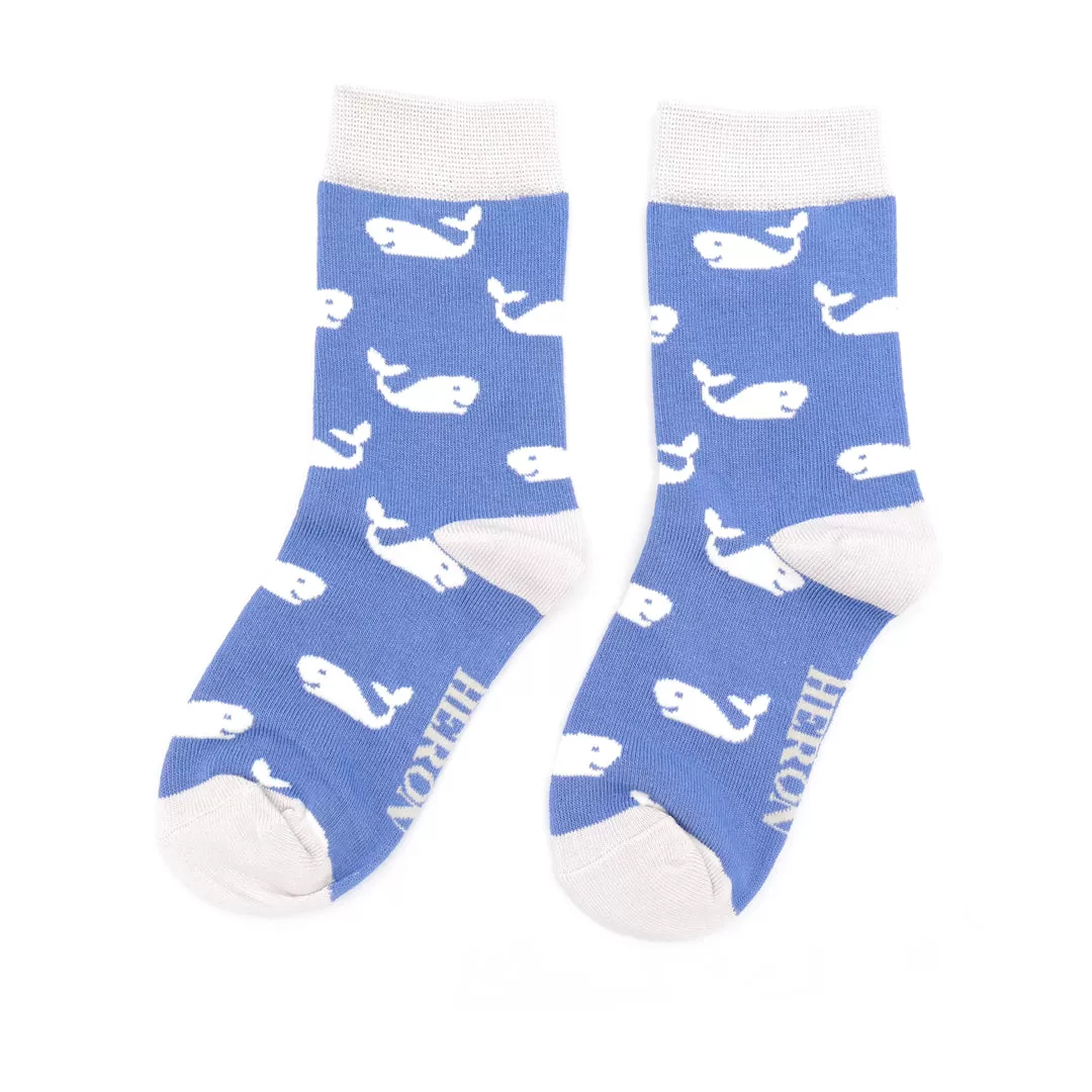 Kids Socks - Blue Whale