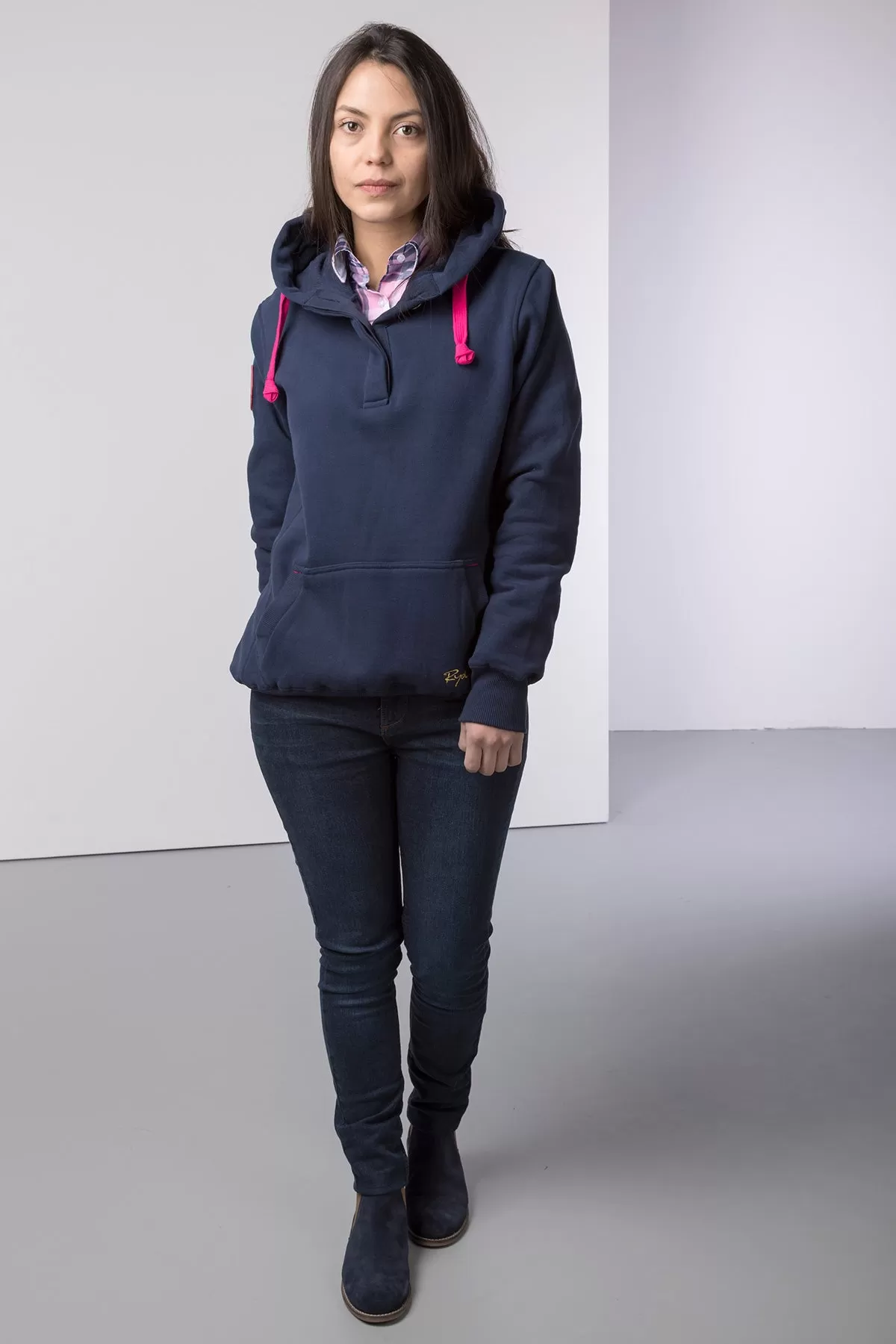 Ladies Button Hoody with Number