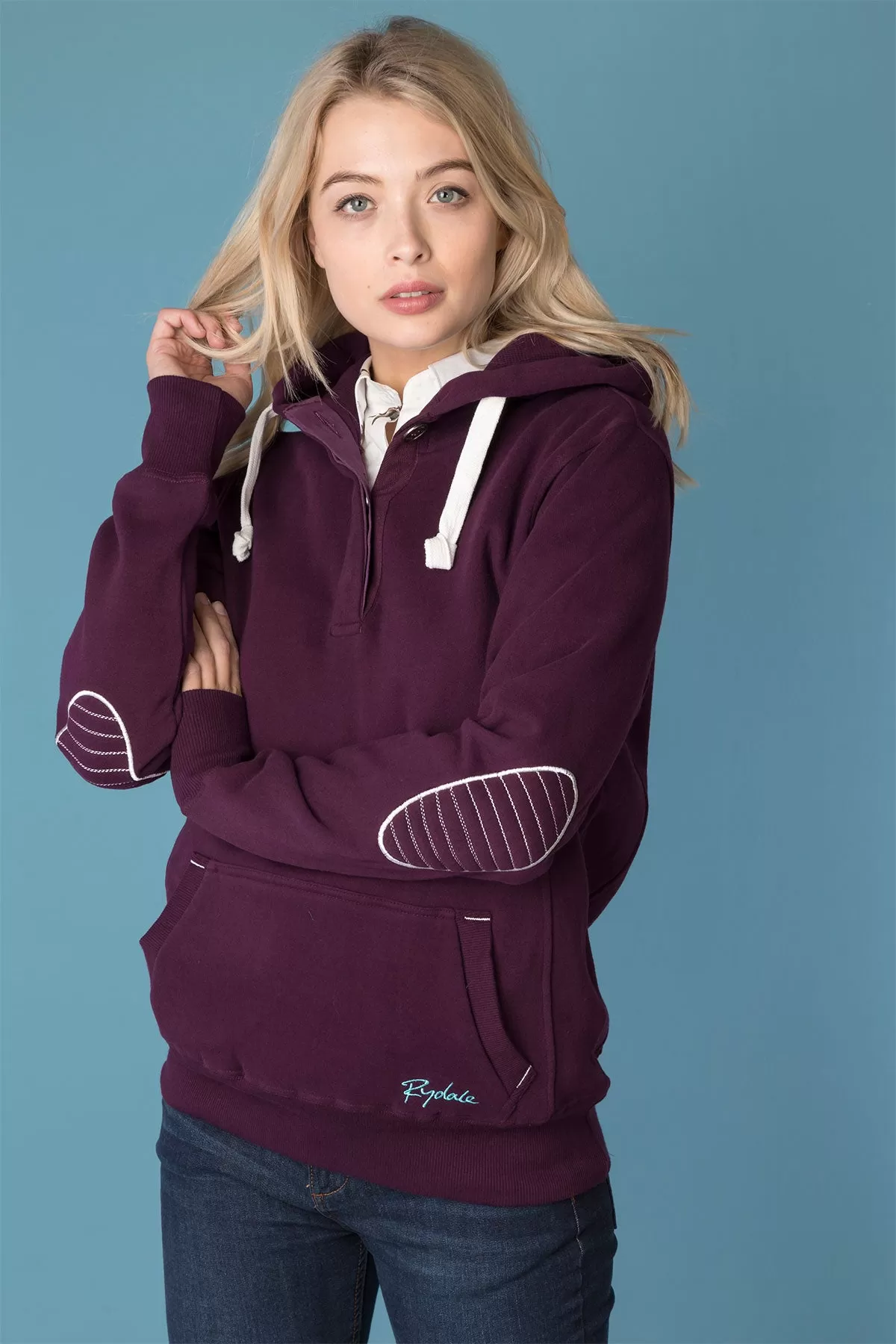 Ladies Button Hoody with Number